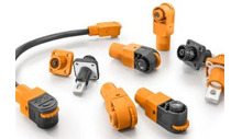 High power battery connectors are polarised and sealed to IP67